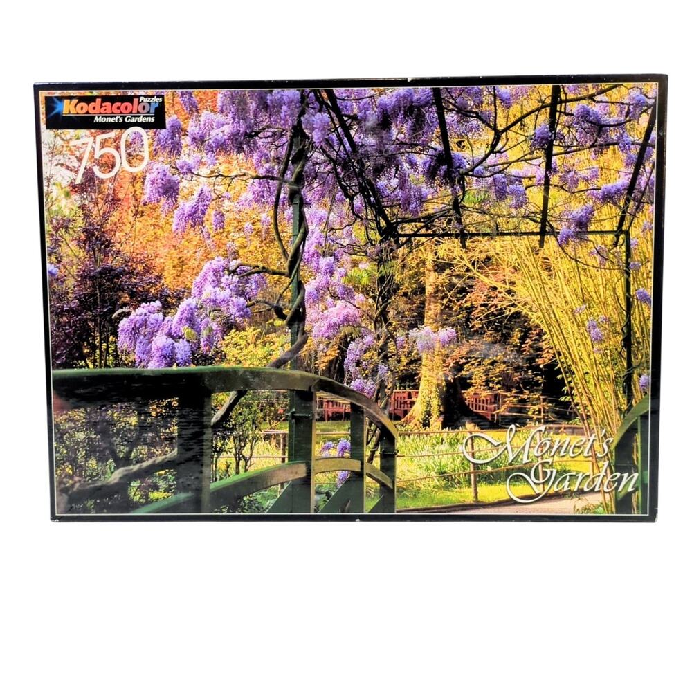 Kodacolor 750-Piece Jigsaw Puzzle Monet's Bamboo Garden 18.9x26.7 in New Sealed